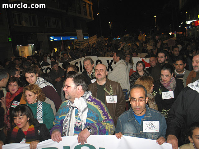Miles de manifestantes claman en Murcia por la paz en Oriente Medio - 58