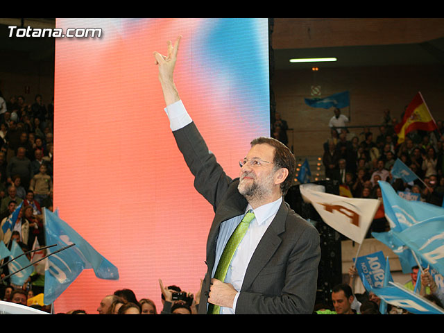Mitin central de campaña PP Rajoy en Murcia - Elecciones 2008 - 186