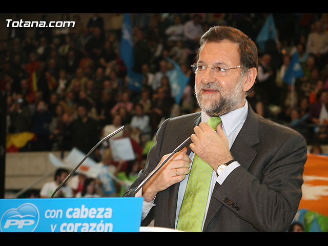 Mitin central de campaña PP Rajoy en Murcia - Elecciones 2008 - 190