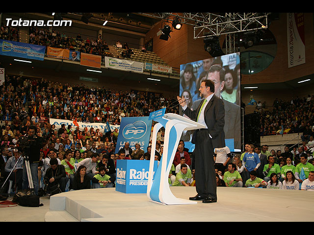Mitin central de campaña PP Rajoy en Murcia - Elecciones 2008 - 199