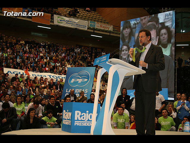 Mitin central de campaña PP Rajoy en Murcia - Elecciones 2008 - 201