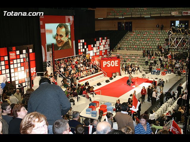 Mitin central de campaña PSOE Zapatero en Murcia - Elecciones 2008 - 28