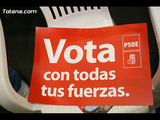 Mitin central de campaña PSOE Zapatero en Murcia - Elecciones 2008 - 42