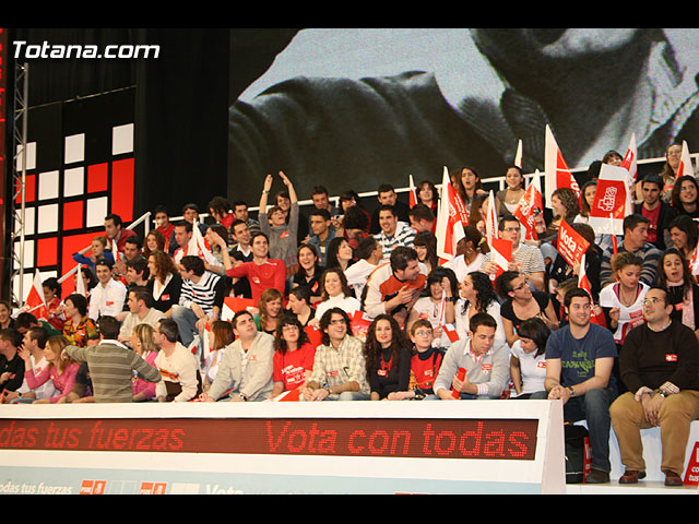 Mitin central de campaña PSOE Zapatero en Murcia - Elecciones 2008 - 61