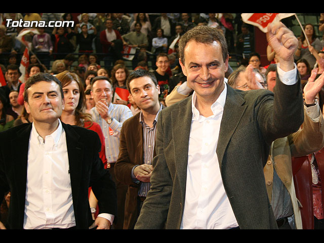 Mitin central de campaña PSOE Zapatero en Murcia - Elecciones 2008 - 228