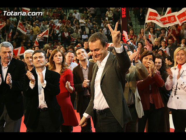 Mitin central de campaña PSOE Zapatero en Murcia - Elecciones 2008 - 229