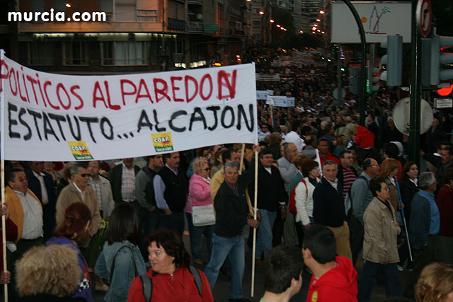 Cientos de miles de personas se manifiestan en Murcia a favor del trasvase - 261