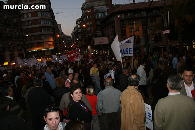 Cientos de miles de personas se manifiestan en Murcia a favor del trasvase - 285