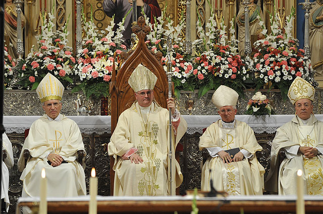 Toma de posesin del nuevo obispo de la dicesis de Cartagena, Jos Manuel Lorca Planes, en la Catedral de Murcia - 265