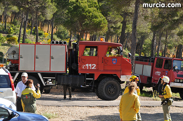 Doscientos efectivos en Sierra Espuña participaron en un simulacro de incendio - 47