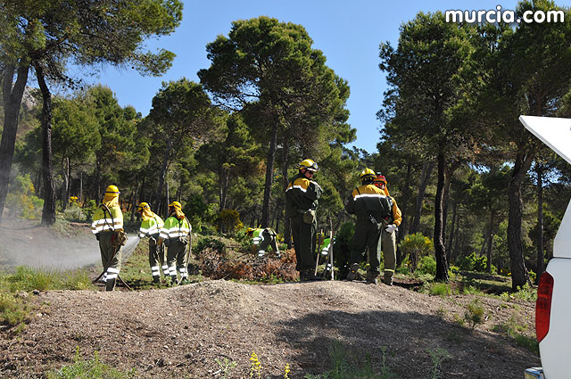 Doscientos efectivos en Sierra Espuña participaron en un simulacro de incendio - 88