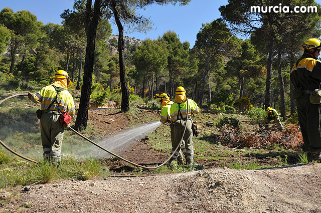 Doscientos efectivos en Sierra Espuña participaron en un simulacro de incendio - 89