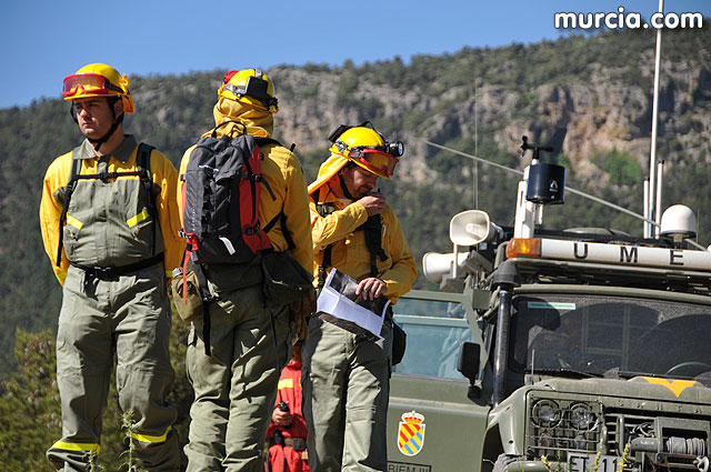 Doscientos efectivos en Sierra Espuña participaron en un simulacro de incendio - 97