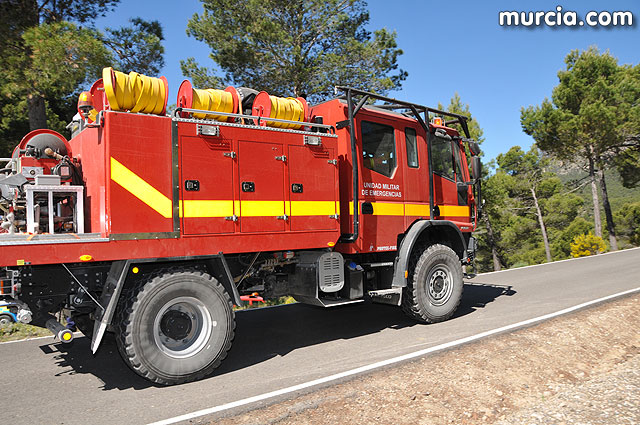 Doscientos efectivos en Sierra Espuña participaron en un simulacro de incendio - 105