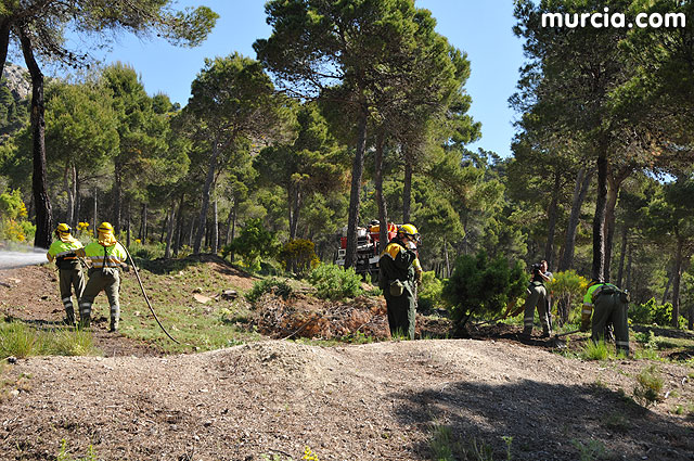 Doscientos efectivos en Sierra Espuña participaron en un simulacro de incendio - 106