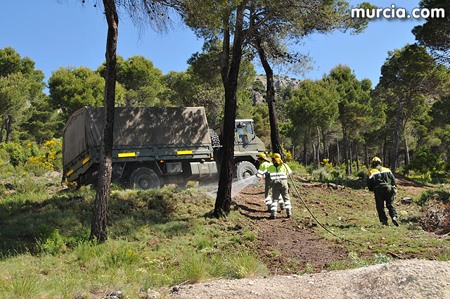 Doscientos efectivos en Sierra Espuña participaron en un simulacro de incendio - 110