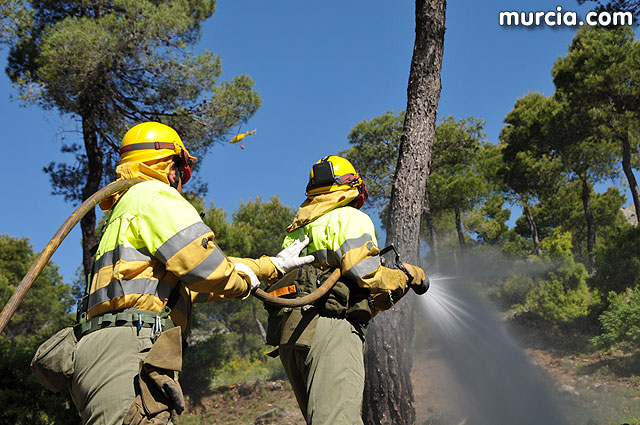 Doscientos efectivos en Sierra Espuña participaron en un simulacro de incendio - 122