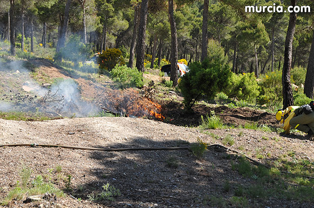 Doscientos efectivos en Sierra Espuña participaron en un simulacro de incendio - 124