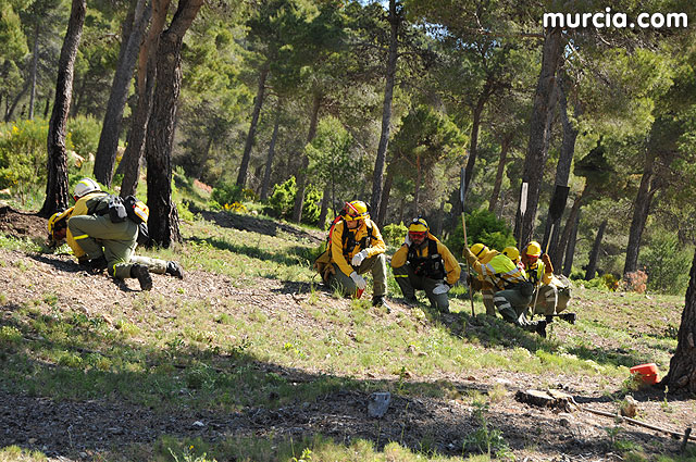 Doscientos efectivos en Sierra Espuña participaron en un simulacro de incendio - 126