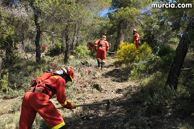 Doscientos efectivos en Sierra Espuña participaron en un simulacro de incendio - 156