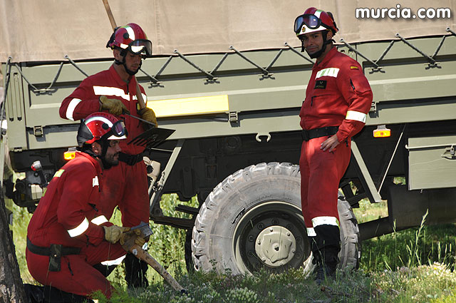 Doscientos efectivos en Sierra Espuña participaron en un simulacro de incendio - 157