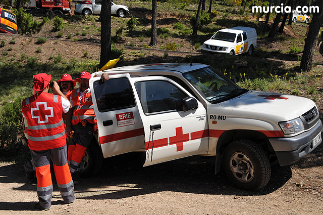 Doscientos efectivos en Sierra Espuña participaron en un simulacro de incendio - 163