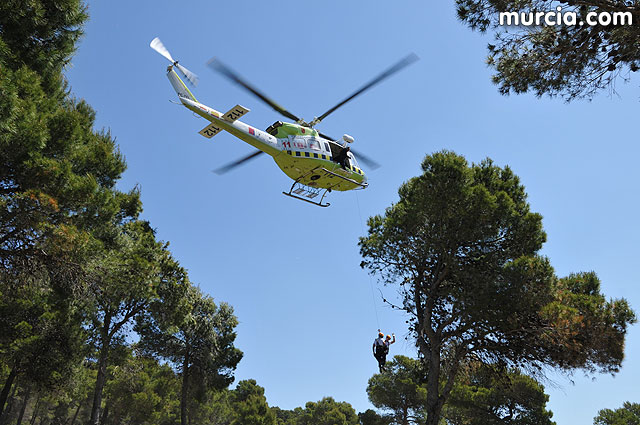 Doscientos efectivos en Sierra Espuña participaron en un simulacro de incendio - 180