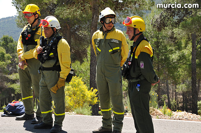 Doscientos efectivos en Sierra Espuña participaron en un simulacro de incendio - 192