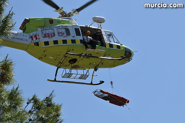 Doscientos efectivos en Sierra Espuña participaron en un simulacro de incendio - 209