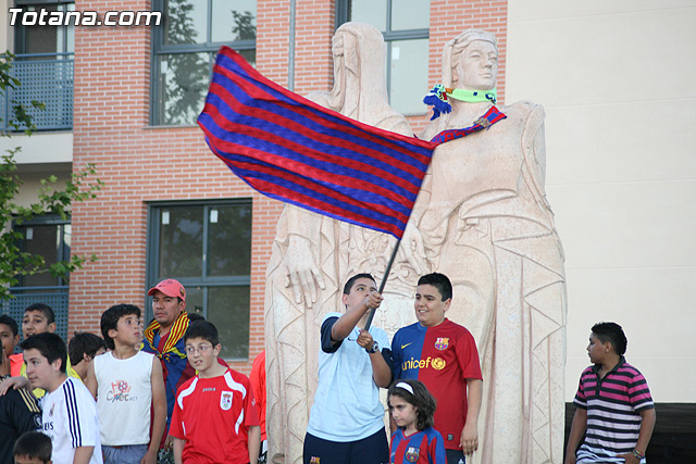 Celebracin del ttulo de Liga. FC Barcelona. Totana 2010 - 64