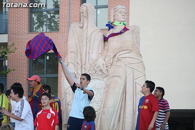 Celebracin del ttulo de Liga. FC Barcelona. Totana 2010 - 65