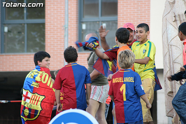 Celebracin del ttulo de Liga. FC Barcelona. Totana 2010 - 77