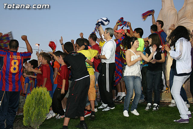 Celebracin del ttulo de Liga. FC Barcelona. Totana 2010 - 253