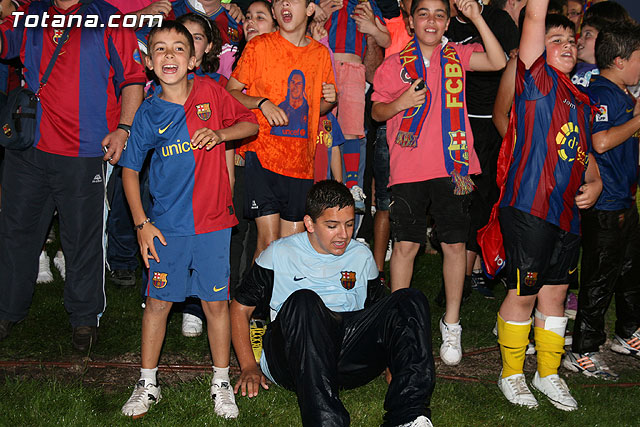 Celebracin del ttulo de Liga. FC Barcelona. Totana 2010 - 269