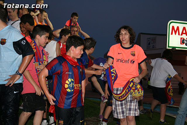 Celebracin del ttulo de Liga. FC Barcelona. Totana 2010 - 270