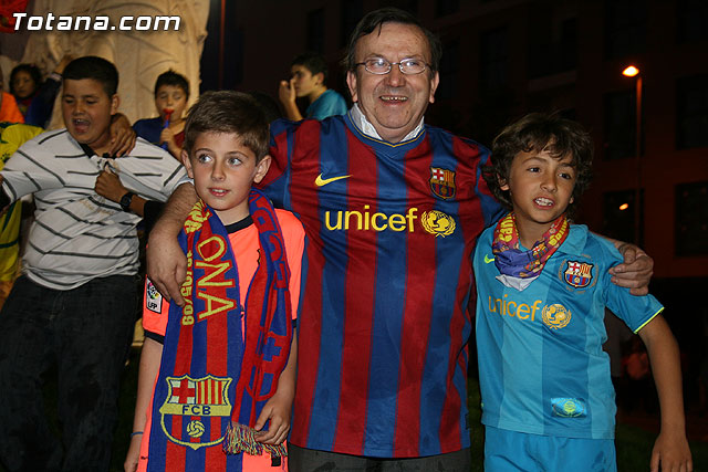 Celebracin del ttulo de Liga. FC Barcelona. Totana 2010 - 291
