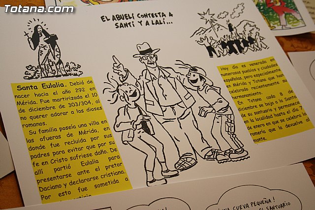 Exposicin de trabajos de dibujo y redaccin sobre Santa Eulalia 2010 - 11