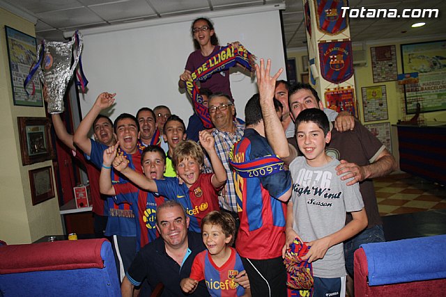 Celebracin de la victoria del FC Barcelona frente al Manchester en la final de la Liga de Campeones - 2