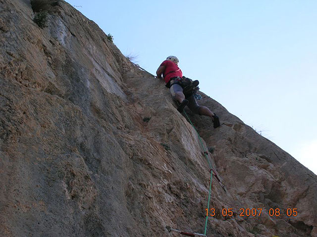 Jornada de escalada pared sur de Leiva - 36