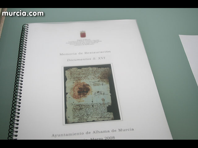 Cultura restaura documentos de ocho municipios de la Regin datados entre el siglo XIII y el XX - 25