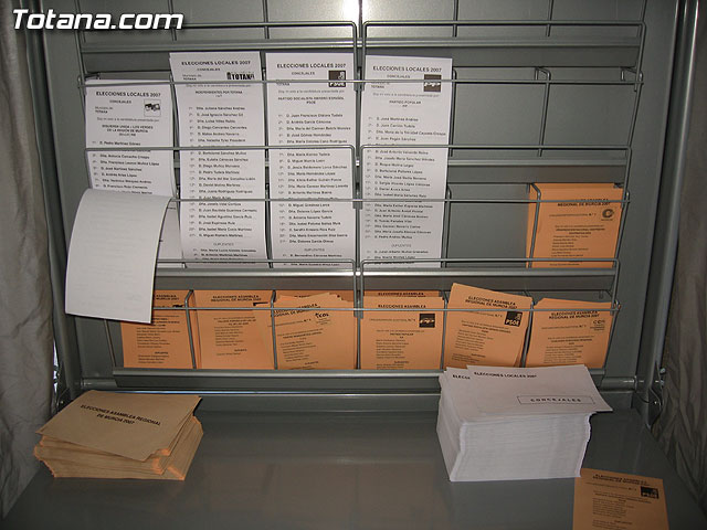 Votaciones. Elecciones municipales y autonmicas. 27 de Mayo de 2007 - 17